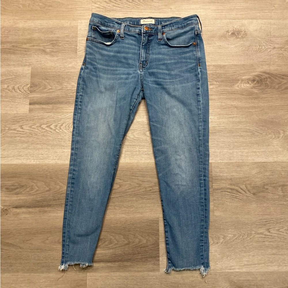 Madewell 9” High Rise Skinny Crop Blue Jeans Women’s 31 - Picture 2 of 8